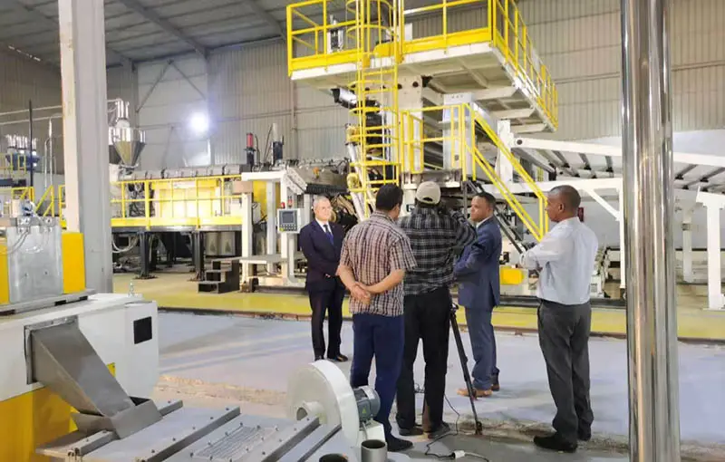 Prughjettu di estrusione di membrana HDPE di 7000 mm in Algeria 2024