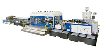 Haingam-pandeha Single Screw Extruder PE / PP Double Wall Corrugated Pipe Production Line